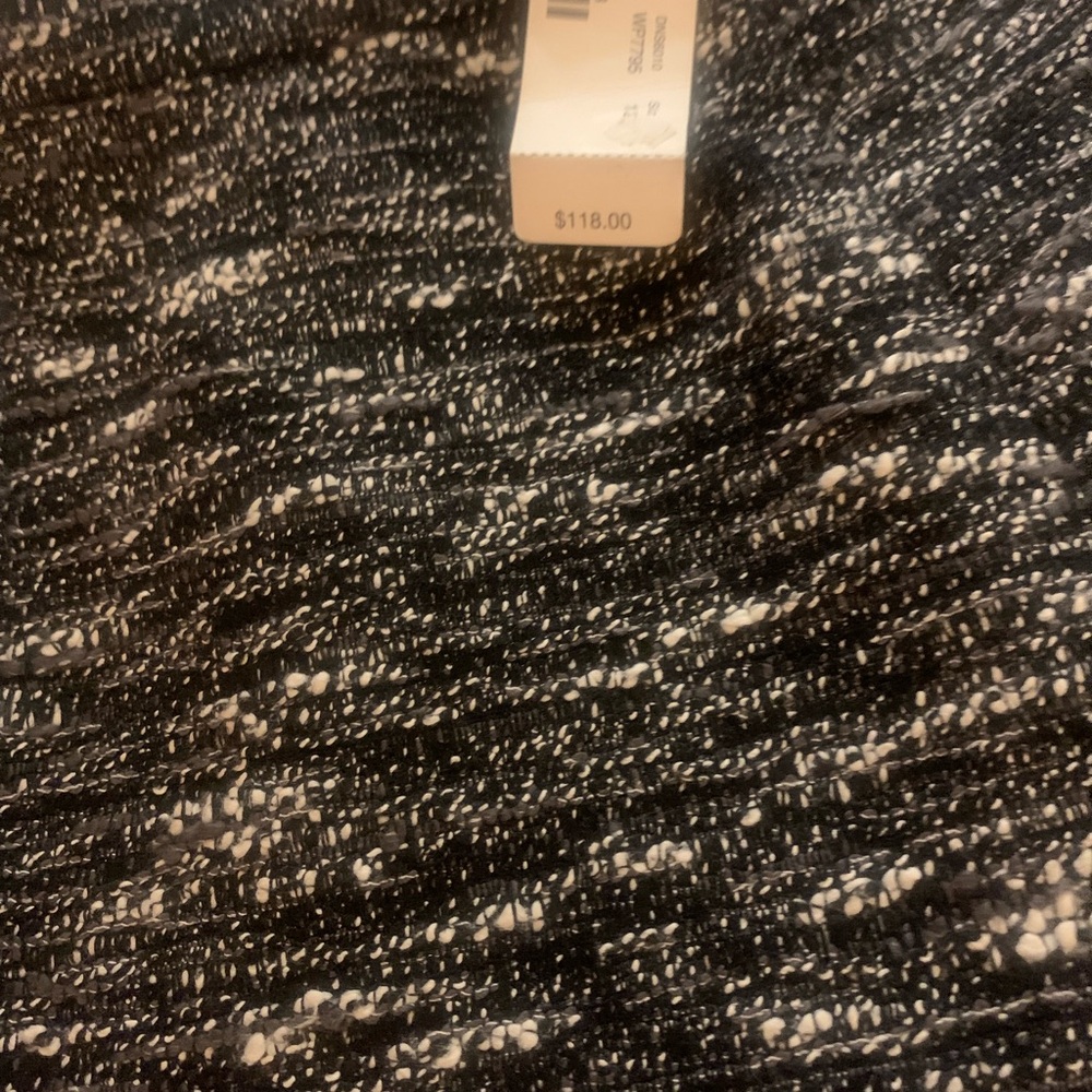 Chanel Black and White Tweed Fabric